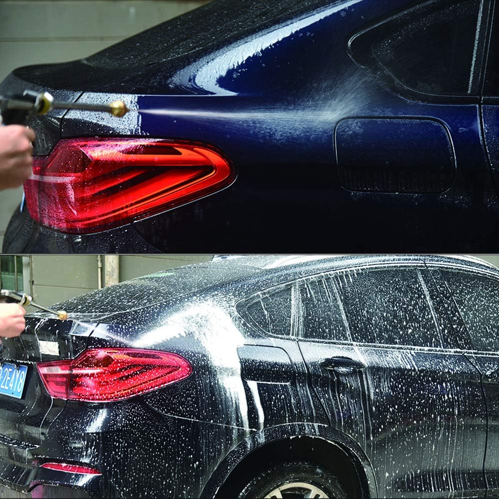 MASO Car Pressure Washer Power Pump Portable Pressure Electric Wash kit 12V 80W Water Pump Nozzle Spray for Auto Motorcycle Home Garden Cleaning