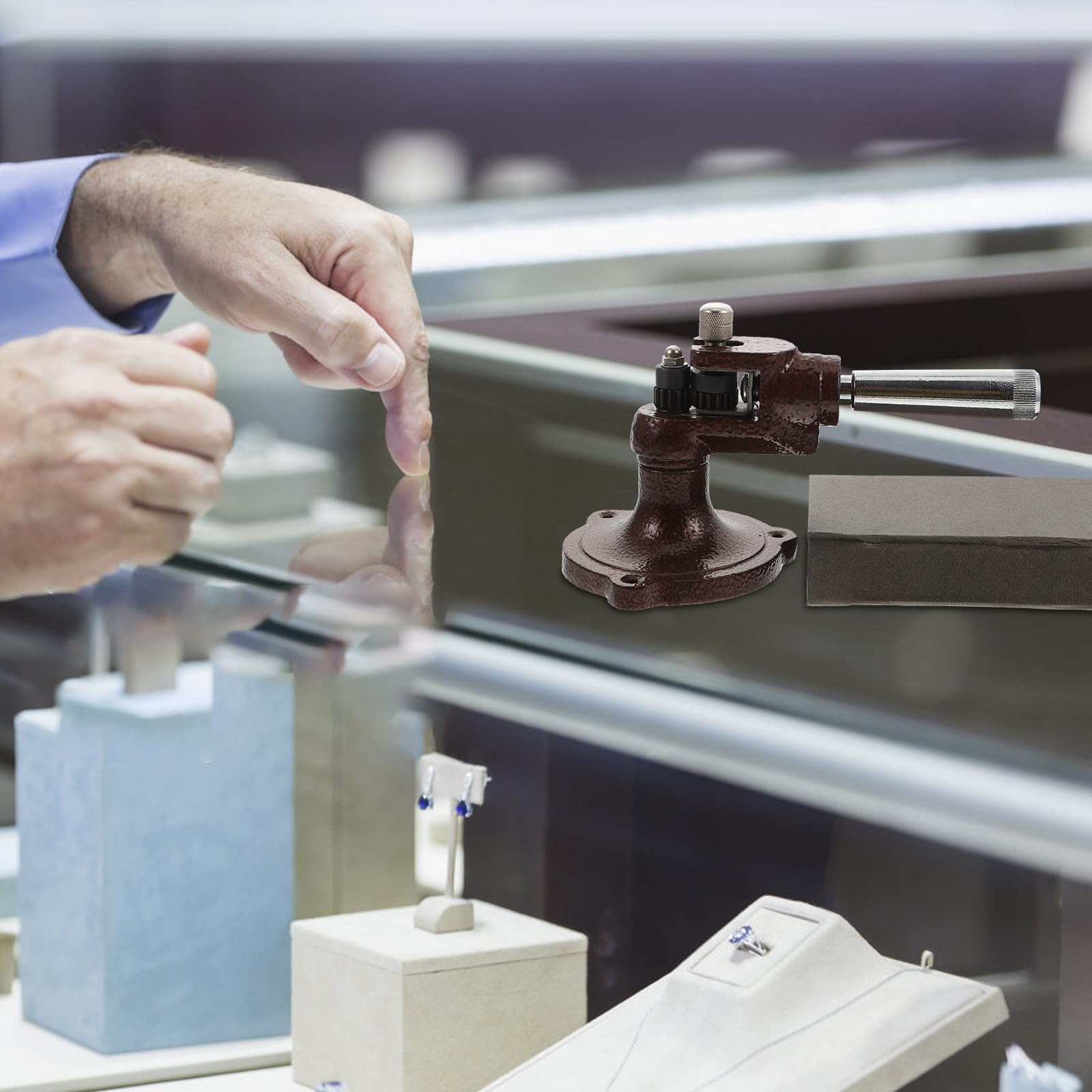 CIYODO Fingerringvergrößerer für Handwerker mit Dorn, Eisen, Verstellbar