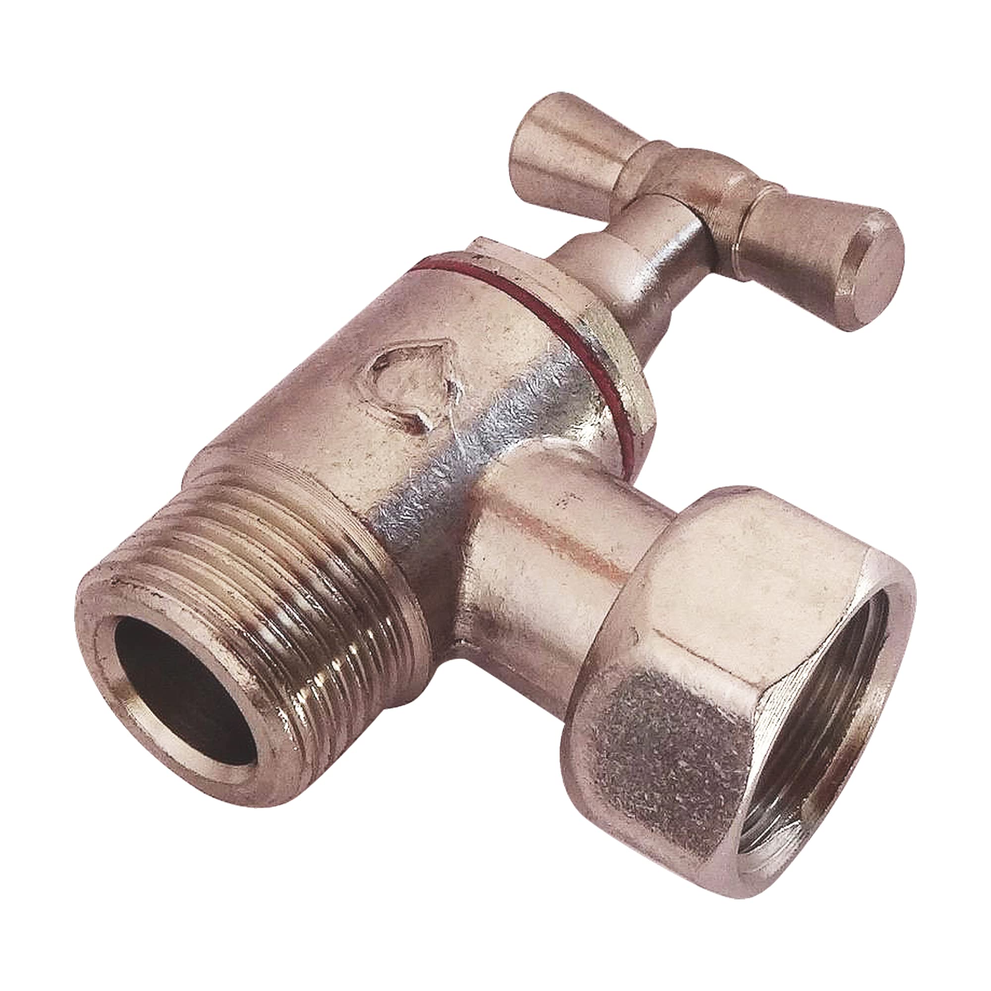 SOMATHERM FOR YOU - aseo soporte de grifo para soporte de níquel crudo M12 / 17 (3/8 '') - tuerca prisionero 12/17 (3/8 '')