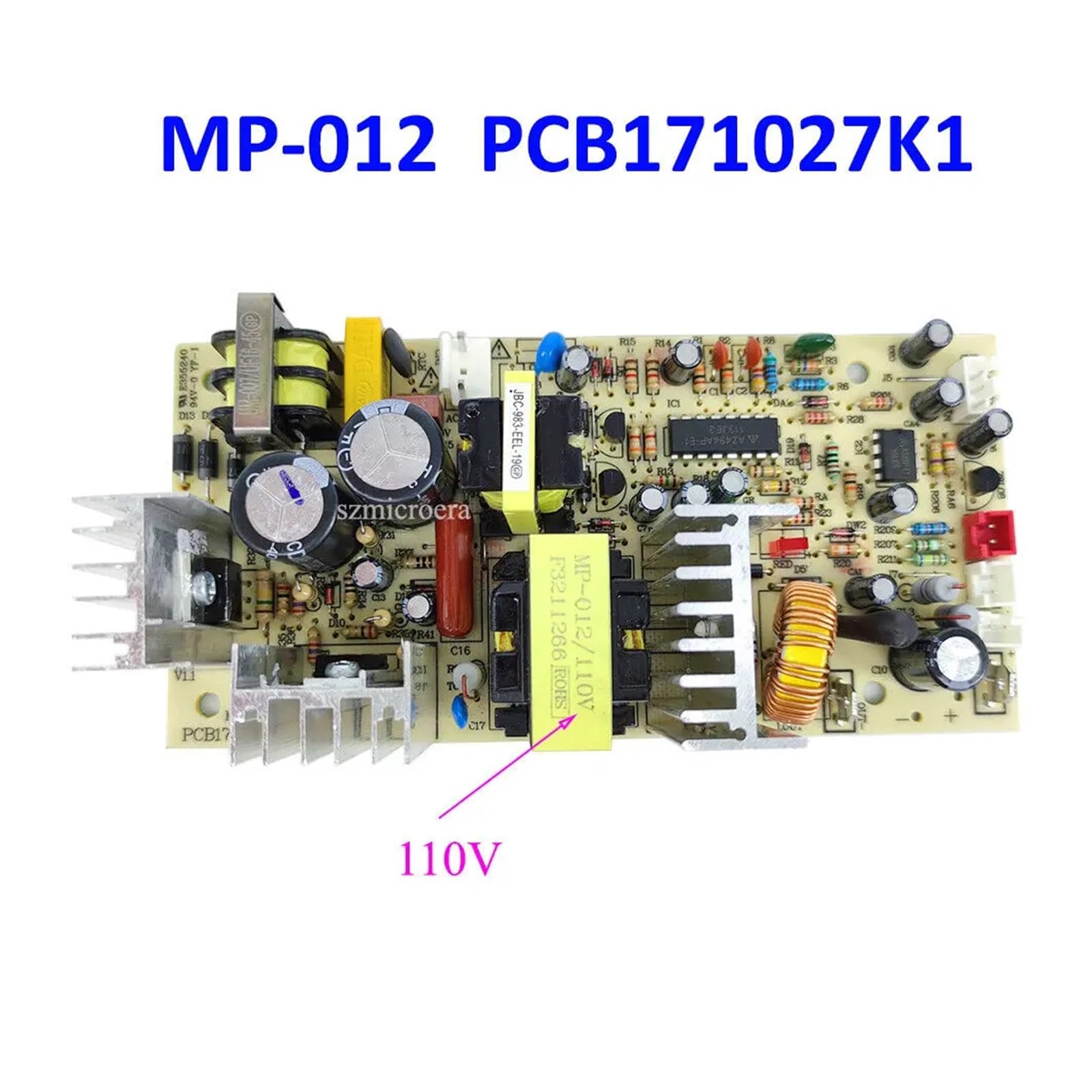 Wine Cabinet Control Board Circuit Board Power Strip MP-011/220V MP-012/110V PCB171027K1 Wine Cooler Replacement Accessories(MP-012 110V)