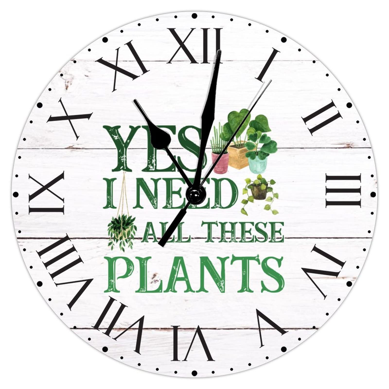 Horloge murale sans bruit en PVC : grand cadran de 30 cm anti-stress pour chambre et bureau