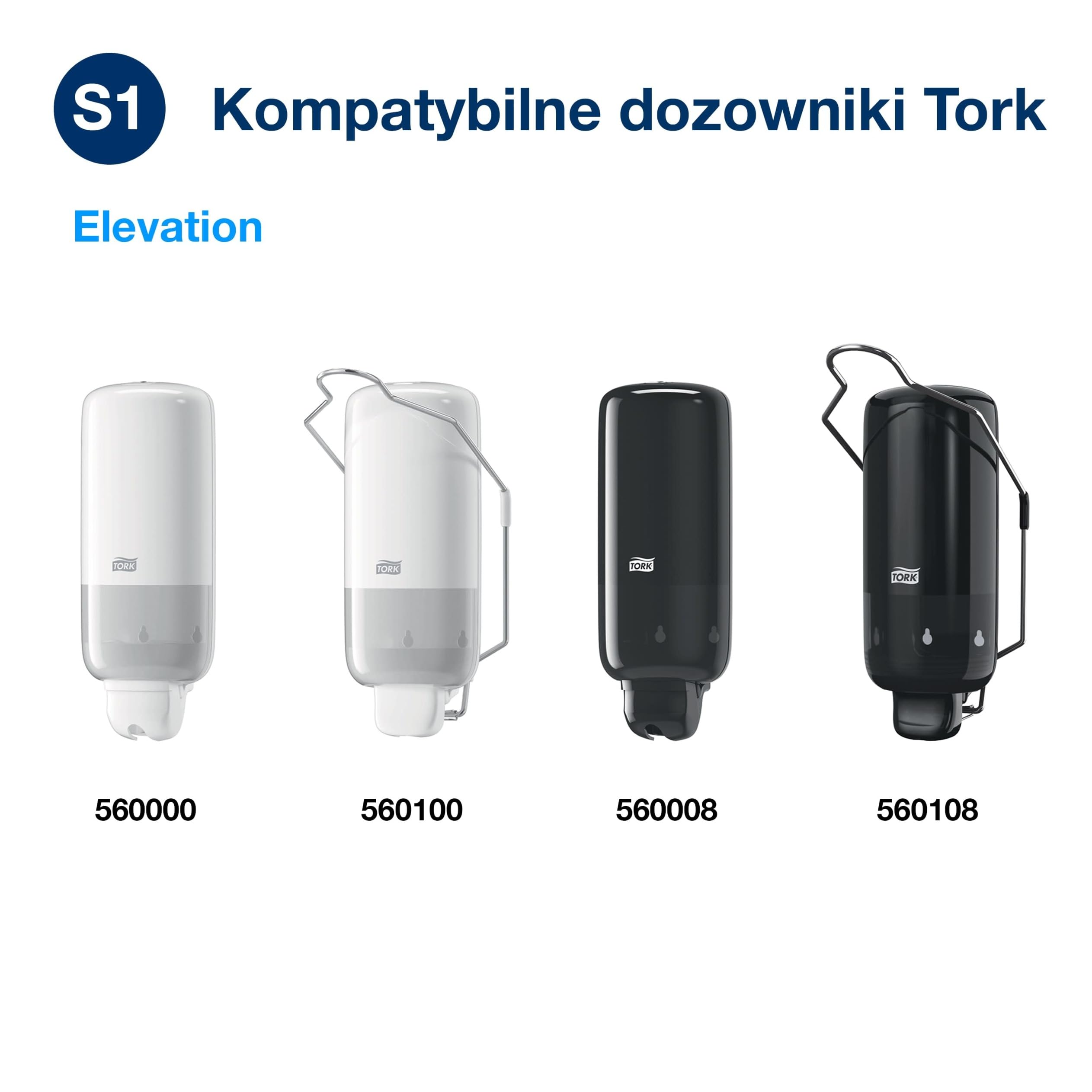 Tork Płyn do Włosów i Ciała, 420601, Żel pod Prysznic i Szampon do Systemu Dozującego S1, Świeży Zapach, Unisex, 6 x 1000 ml