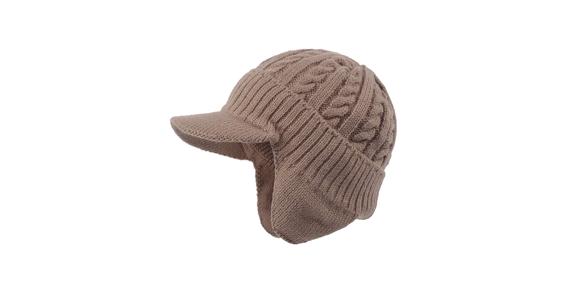 帽子 always Ear Flap Beanie 25aw always Ear Flap Beanie 25aw Hand knit - pure wool - tie top