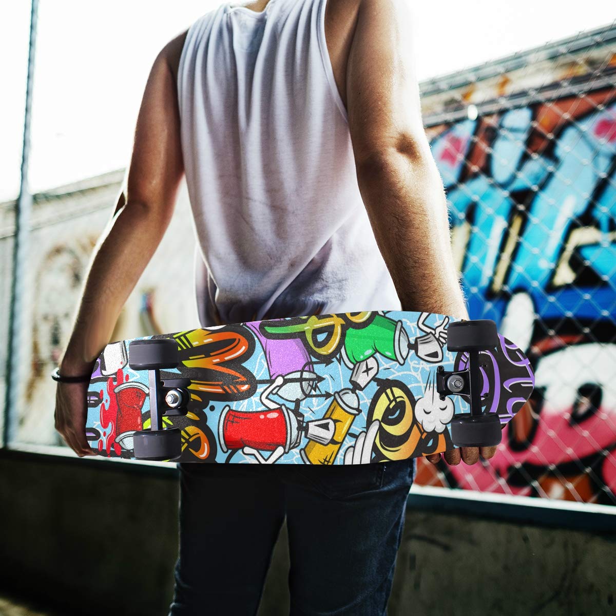 Ruban Antidérapant Pour Skateboard & Longboard - Motif Personnalisable, Amovible Sans Résidu - 3