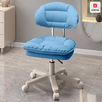 Home Office Desk Chairs with Smooth Wheels, Swivel Computer Stool, Wide Seat Lift Lazy Sofa Recliner Chair, Cozy Gaming Stool Backrest Improved Posture
