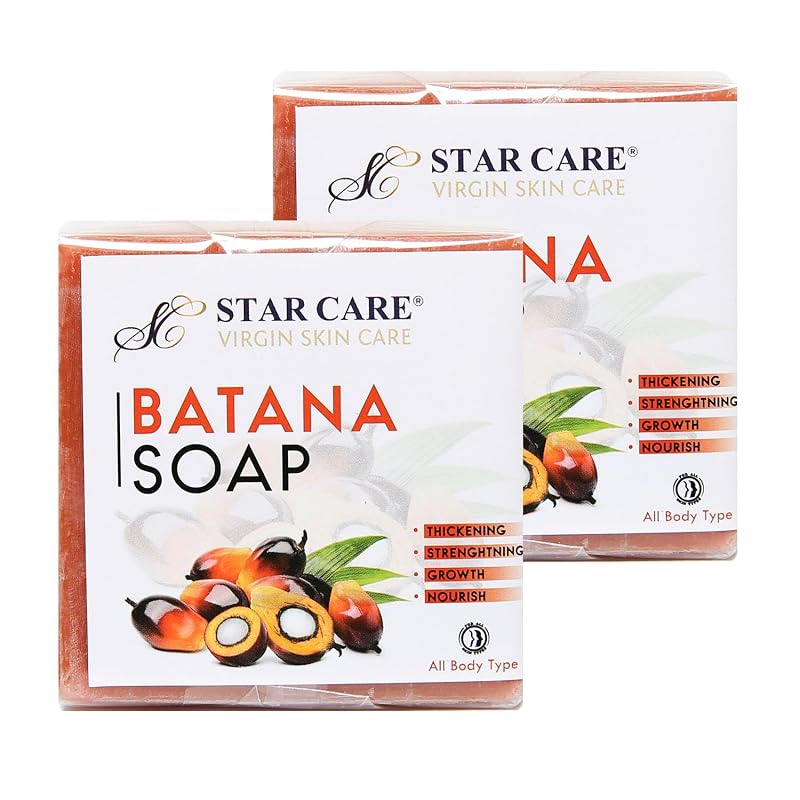 Sabonete em barra com óleo de batana STAR CARE, 100 g, pacote com 2