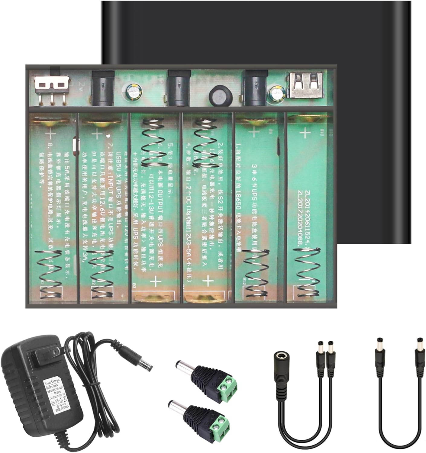 Mini UPS Battery Backup with Replaceable Lithium Battery, DC 5V/9V/12V 4A Output for Router/Modem/LED Lights/Electronics, Transportable Uninterruptible Energy Provide for House Workplace