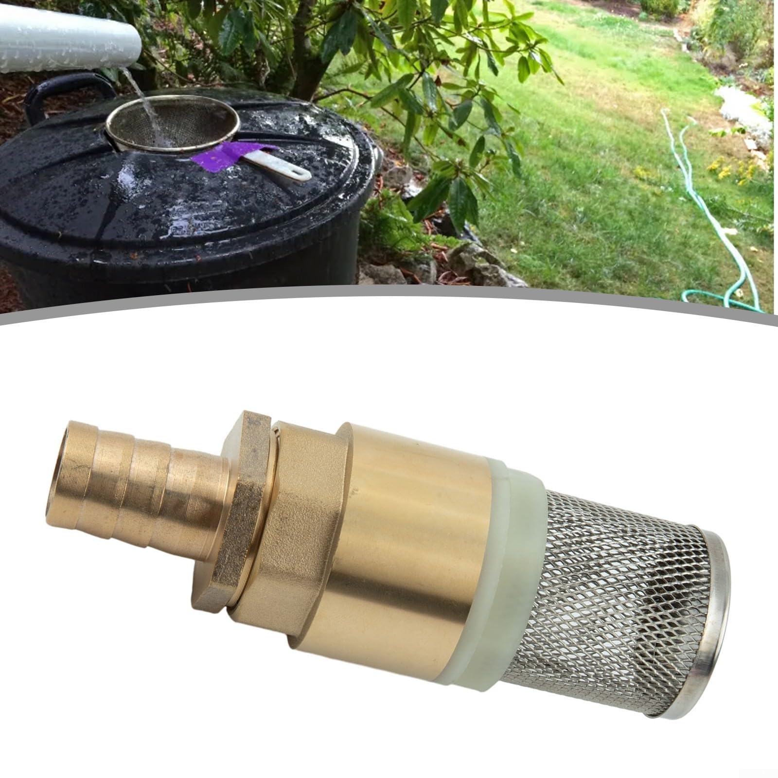 Valvola di non ritorno con molla in acciaio inox e corpo in ottone adatta per irrigazione agricola e controllo del flusso d'acqua (valvole da 1" + DIA 25mm)