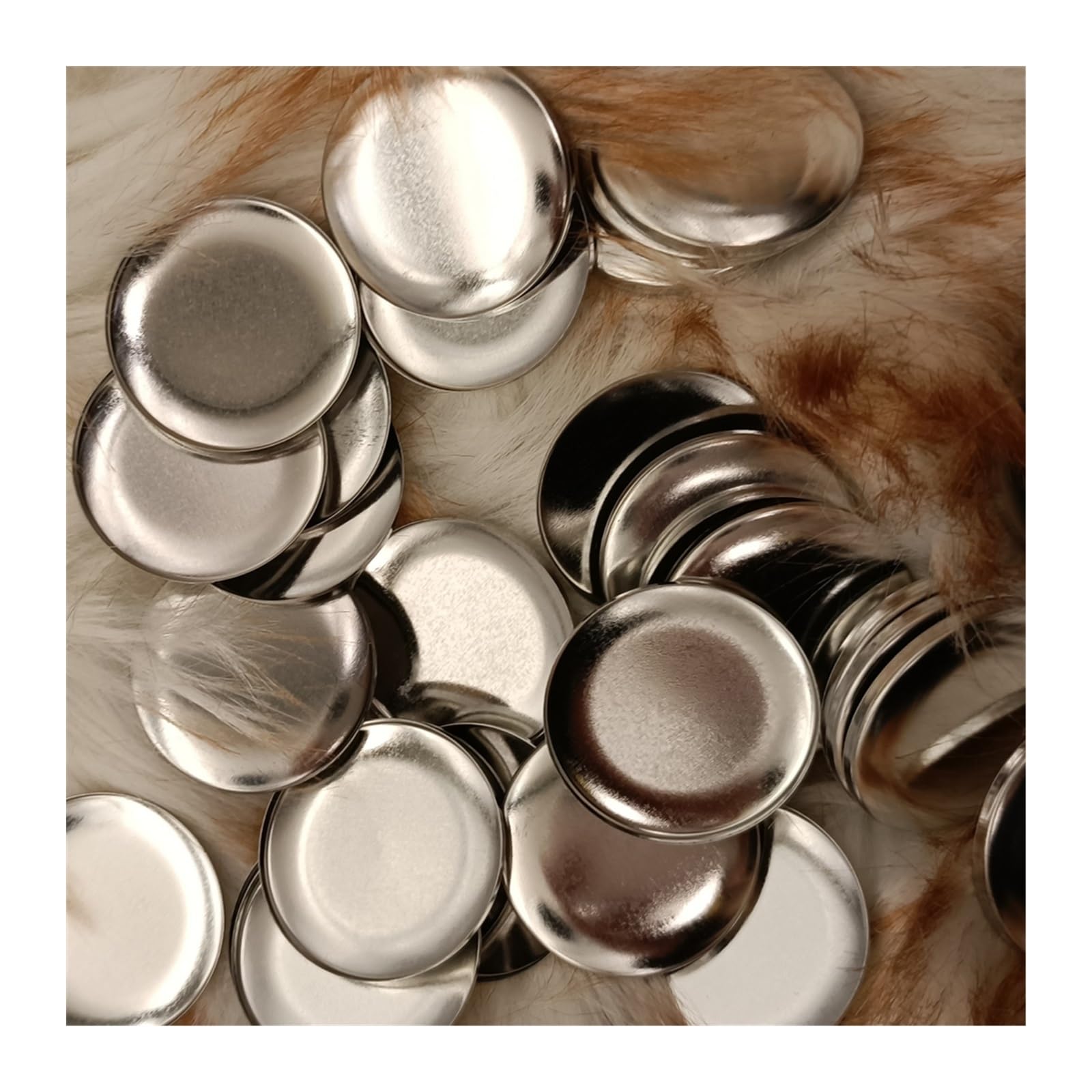 Zestaw do robienia odznak, 32mm Przycisk Części DIY Arts Crafts Maker Plastikowe Puste Odznaki Pin Materiały eksploatacyjne 50/100/200 sztuk/stes(50 stes)