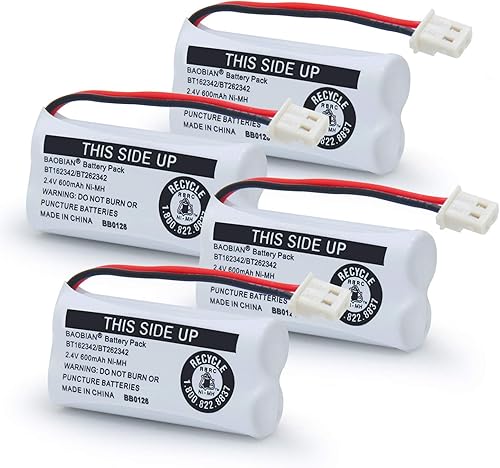 Miniatura 8 de BAOBIAN BT162342 BT262342 - Batería compatible con BT183342 BT283342 BT166342 BT266342 VTech CS6114 CS6419 CS6719 AT&T EL52300 CL80111 (paquete de 2)
