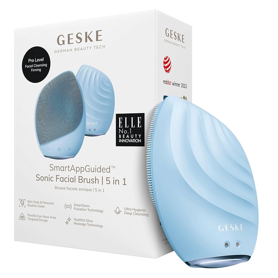 フェイスジェル・ゲル 365ESSENCE Amazon.com: GESKE SmartAppGuided™ Sonic Facial Brush 5 in 1