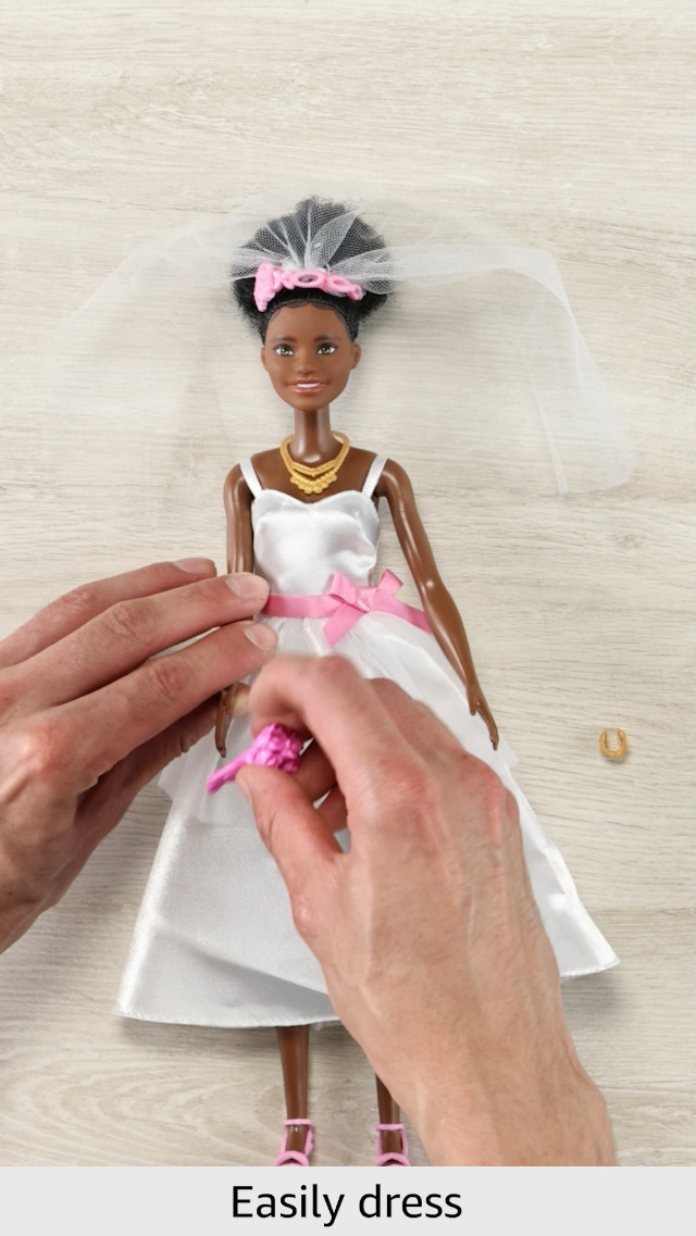 Amazon.com: Barbie Clothes Set, Fashion & Accessories Pack for Barbie Dolls, Bridal Theme with Wedding Dress, Veil, Bouquet, Shoes & Jewelry : Toys & Games Amazon.com: Barbie Clothes Set, Fashion & Accessories Pack for Barbie Dolls, Bridal Theme with Wedding Dress, Veil, Bouquet, Shoes & Jewelry : Toys & Games