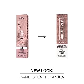 COLORCHARM Permanent Cream Toner | Neutralize Brass | Free of Animal-Derived Ingredients, Parabens & Gluten Free | T50 Pink Blossom | 2 oz