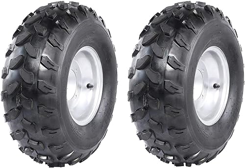 Fuerduo 2 llantas de rueda de 19 x 7.00-8 con patrón de 4 pernos para ATV Go Kart Quad Bike 4 ruedas
