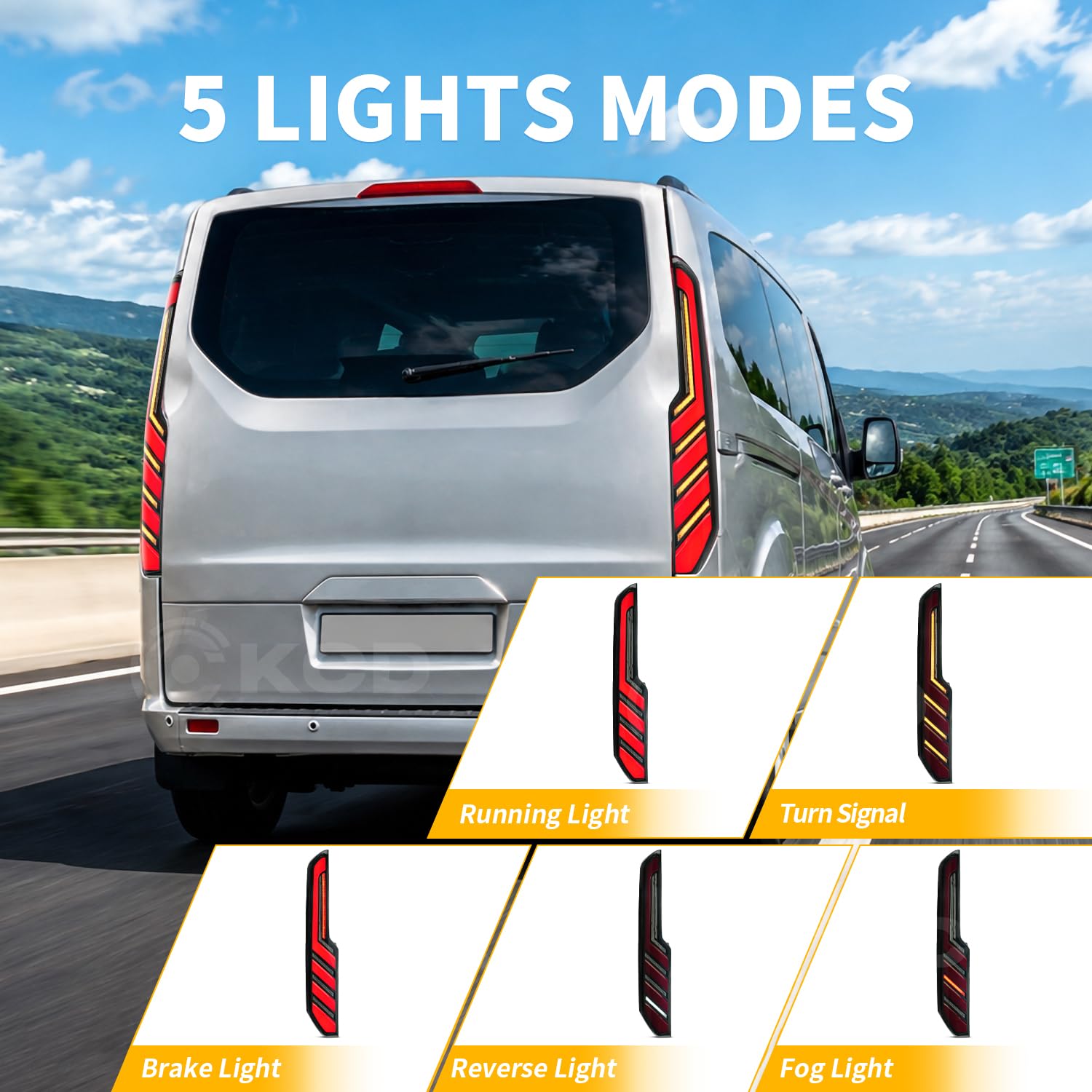 Fanali Posteriori Per Ford Transit MK8/V363 Panel Van/Minibus/Kombi
