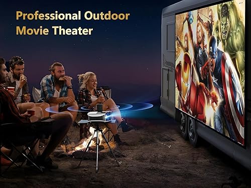 Miniatura 6 de GooDee Smart 4K Projector with 5G WIFI and Bluetooth, Built-in Apps, Dolby Audio, 800ANSI Outdoor Projector, 400" Zoom Home Theater Projector