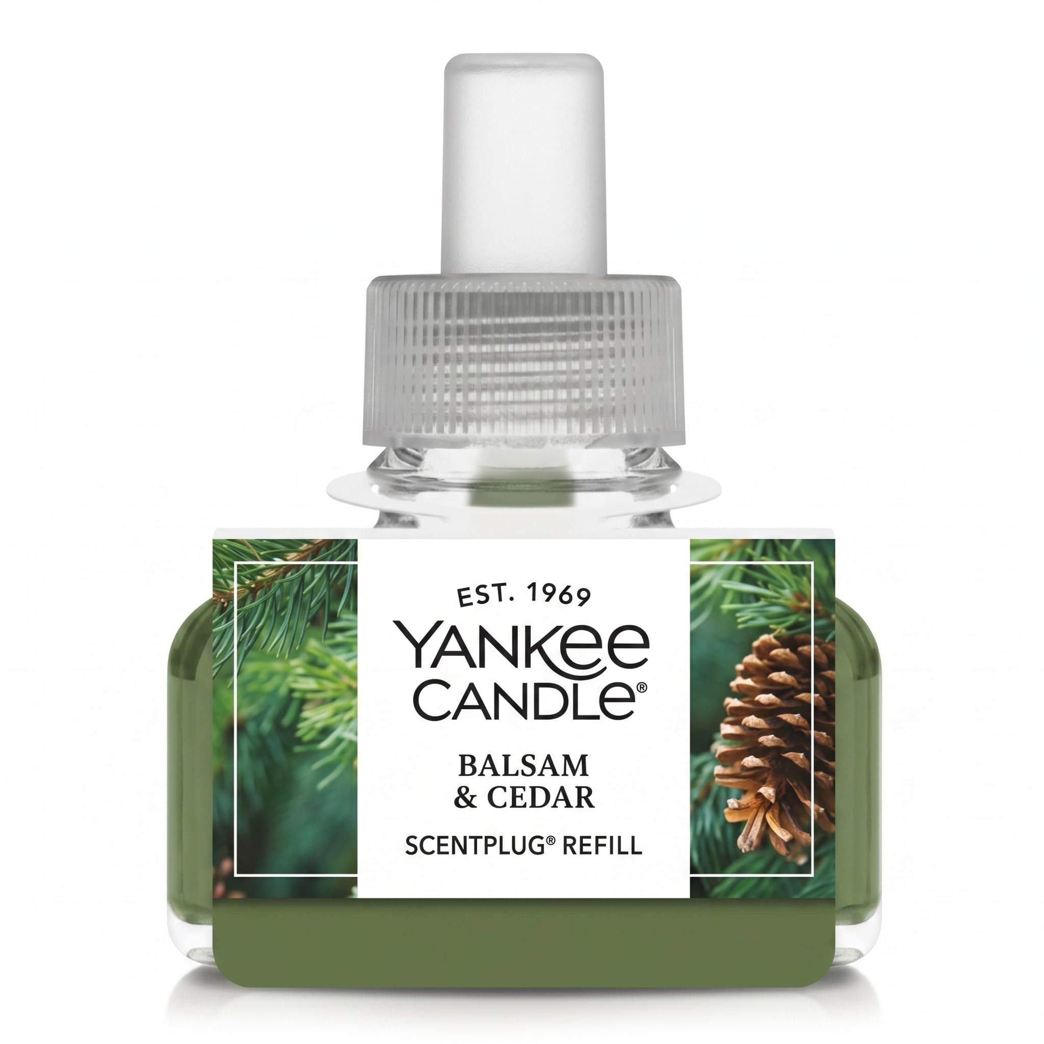 Yankee Candle Lot de variétés de bougies de Noël – Diffuseur de parfum Camion de vacances avec capteur de lumière, recharge de bougie de parfum couronne de pomme rouge et baume et cèdre