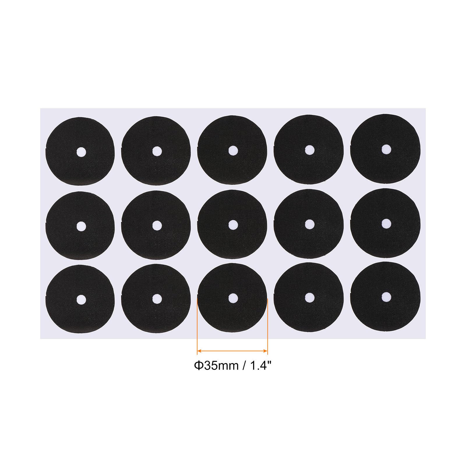 PATIKIL Pool Table Marker Dots, 3 Sheet/45Pcs Billiard Point Stickers Ball Position Locator for Billiards Practice Black - Image 2