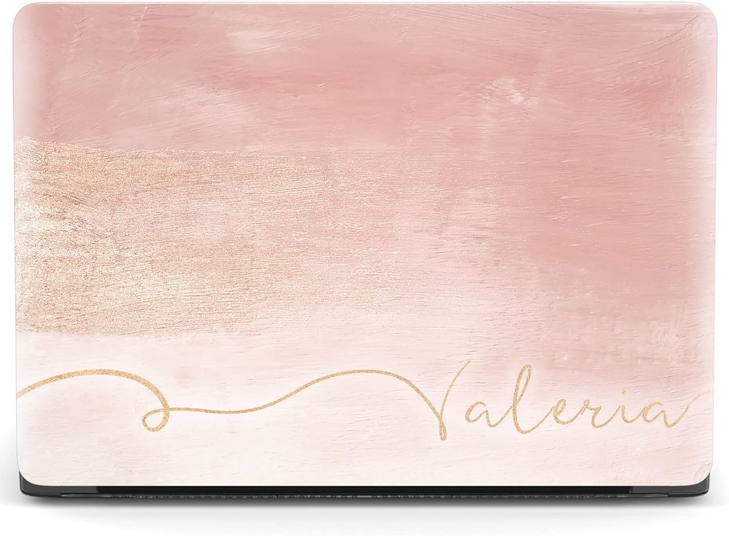 Mertak Hard Case Compatible with MacBook Pro 16 Air 13 inch Mac 15 Retina 12 11 2020 2019 2018 2017 Texture Clear Pink Pastel Name Plastic Print Cover Basic Rose Gold Laptop Protective Painting