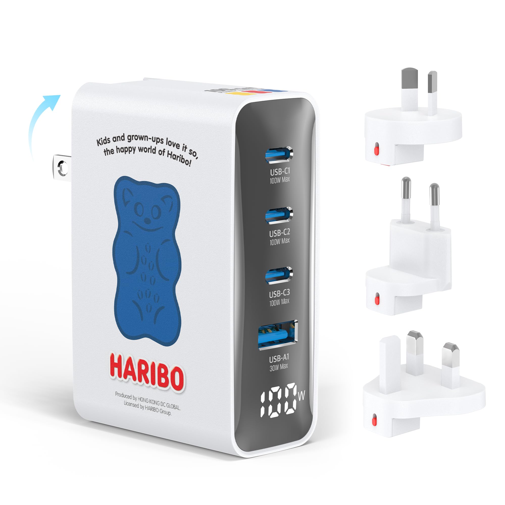 Haribo 100W USB C Ladegerät, 4-Port