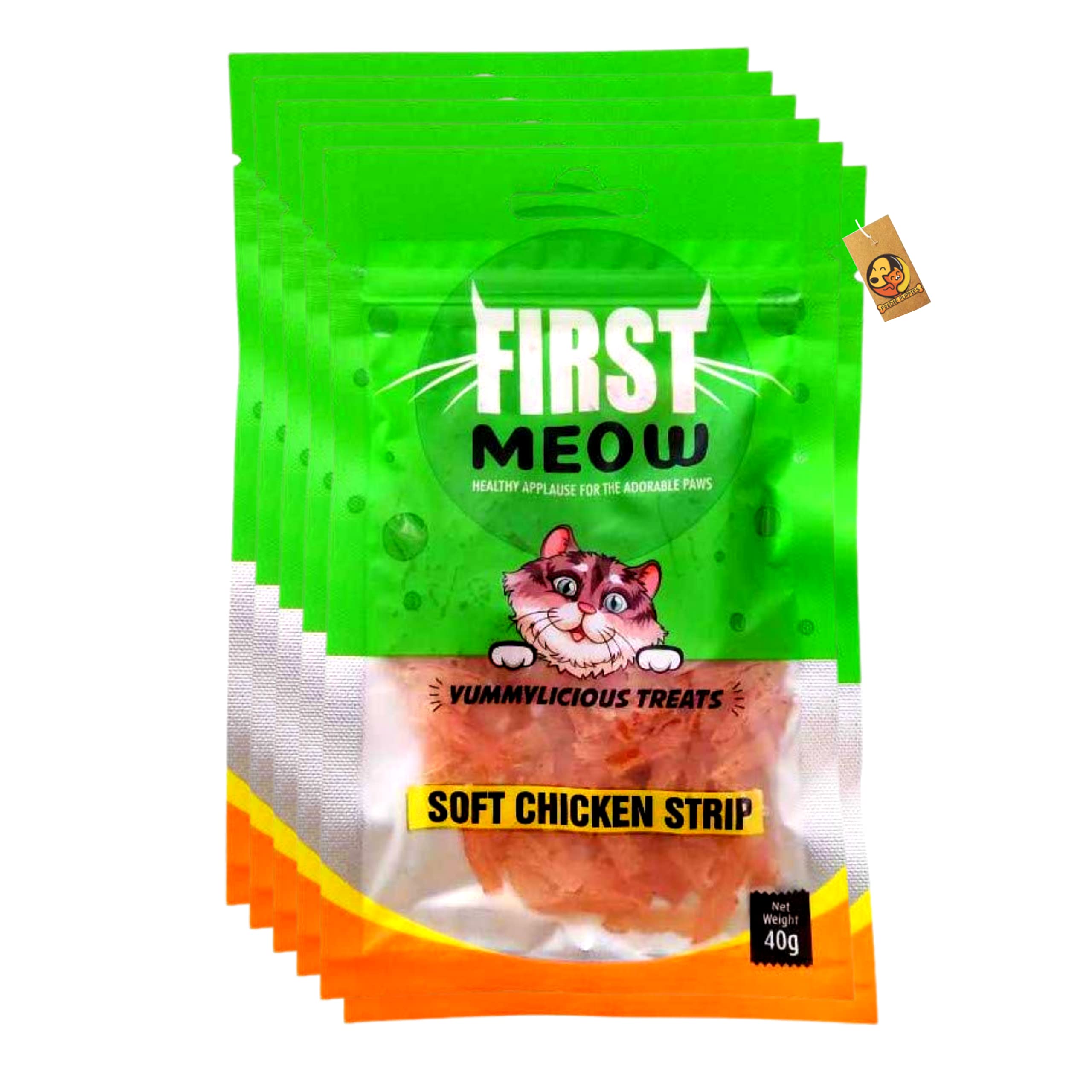 First Meow Yummylicious Treats for Cats, 40g (Soft Chicken Strip, Pack of 6) - Sold by Foodie Puppies (B09HKW5HC1) Amazon Price History, Amazon Price Tracker
