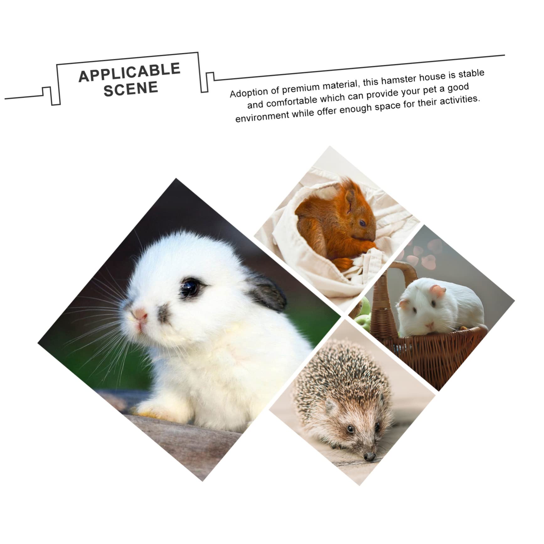 Hamsterbox aus Kunststoff, Blau, 1 Satz, Kompakt, Leicht zu Bedienen | Hamster, Haustierbedarf als Käfig Zubehör, Kleintier Käfig, Kasten für Kleine Tiere