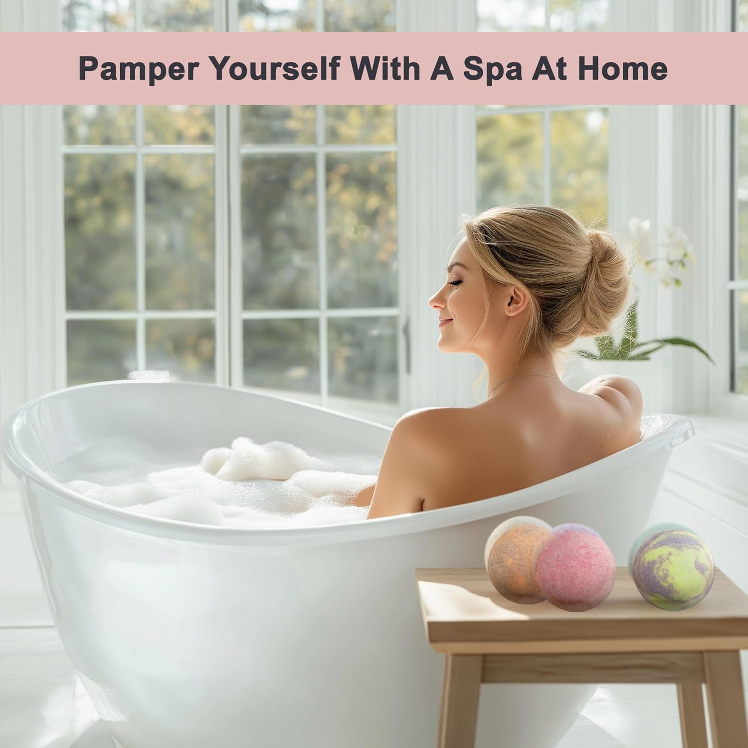 Luxury Bath Bombs for Women - Gift Set of 12 Large Bathbombs with Organic Essential Oils - Natural Vegan Soap for Moisturizing Fizzy Bubbles - Image 9