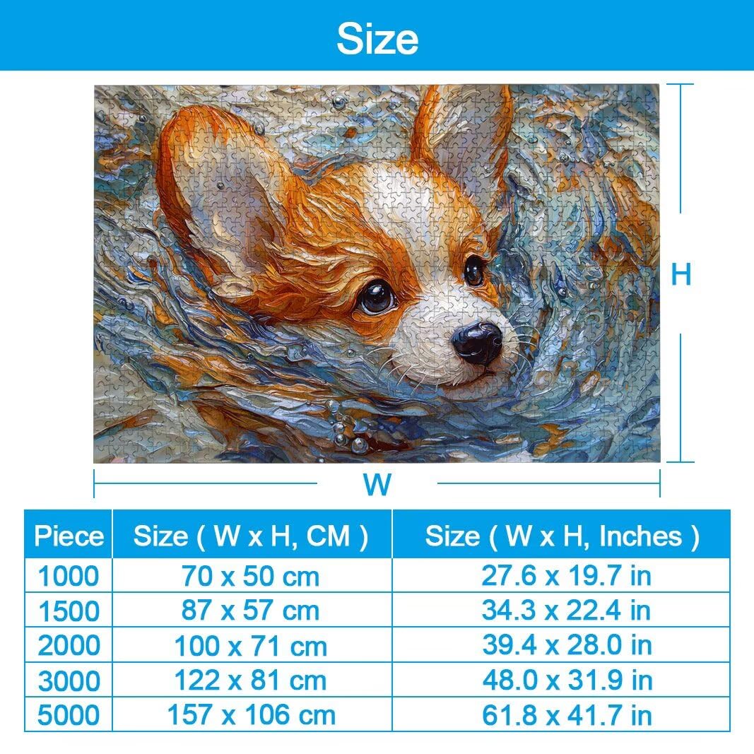1000 sztuk puzzli dla dorosłych, puzzle dla psów, prezenty dla kobiet -2847