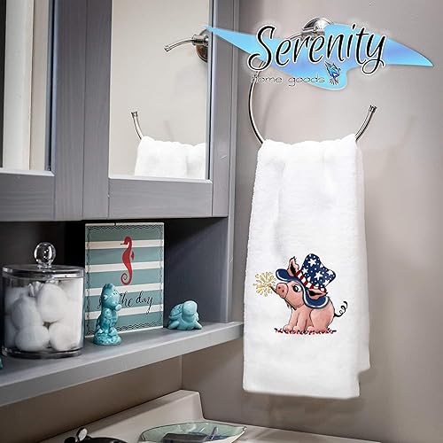 Miniatura 4 de Día de los Caídos, 4 de julio, decoración del hogar, toallas de mano decorativas para cocina y baño, bandera estadounidense, detalles de primavera