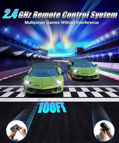 Miniatura 5 de Lamborghini - Auto a control remoto, con licencia oficial 114 Lambo RC Car 7.4V 500mAh con modelo rápido de 9.3 mih, juguetes de auto para adultos,