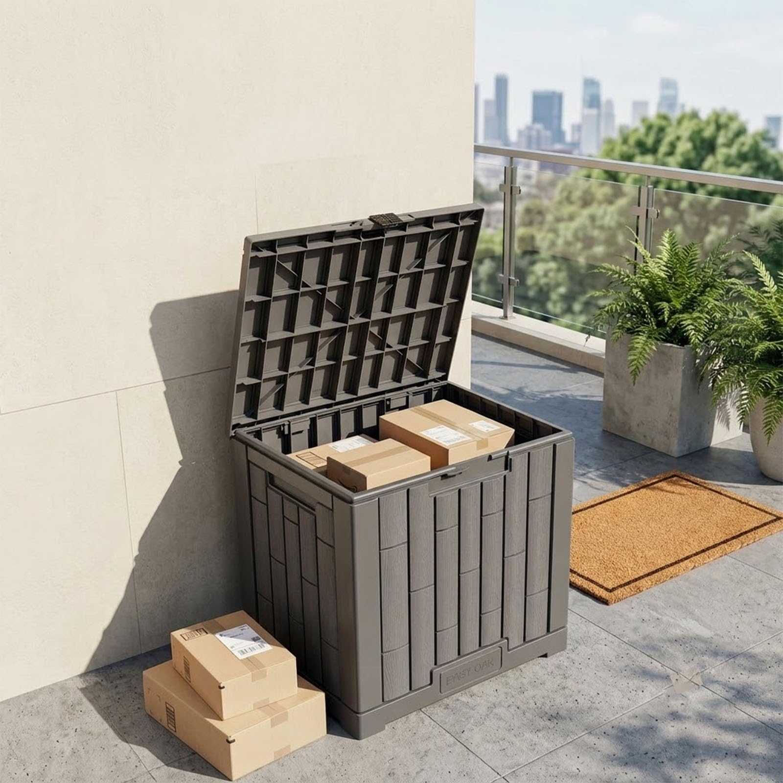 Generisch Outdoor-Aufbewahrungsbox, Wasserdichte Harz-Deckbox