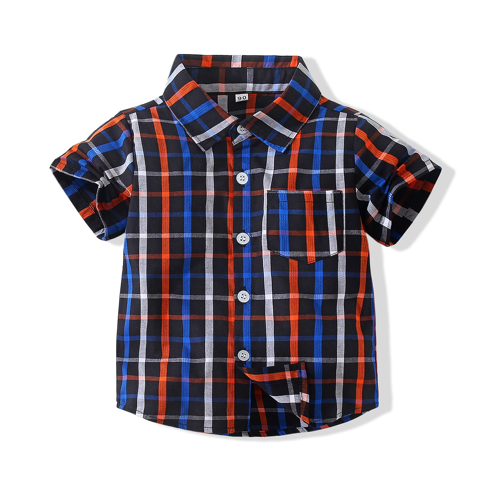 Baby Boys Dinosaur Animal Print Shirt Button Down Hawaiian Shirts Aloha Short Sleeve Party Holiday Dress Shirt