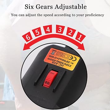 690W Goat Clipper, Electric Sheep Goat Wool Shearing Machine, High Efficiency and Labor Saving Wool Shears Clippers, 6 Gears Speed, for Sheep Alpacas Llamas,Black-220V (Red 110V)