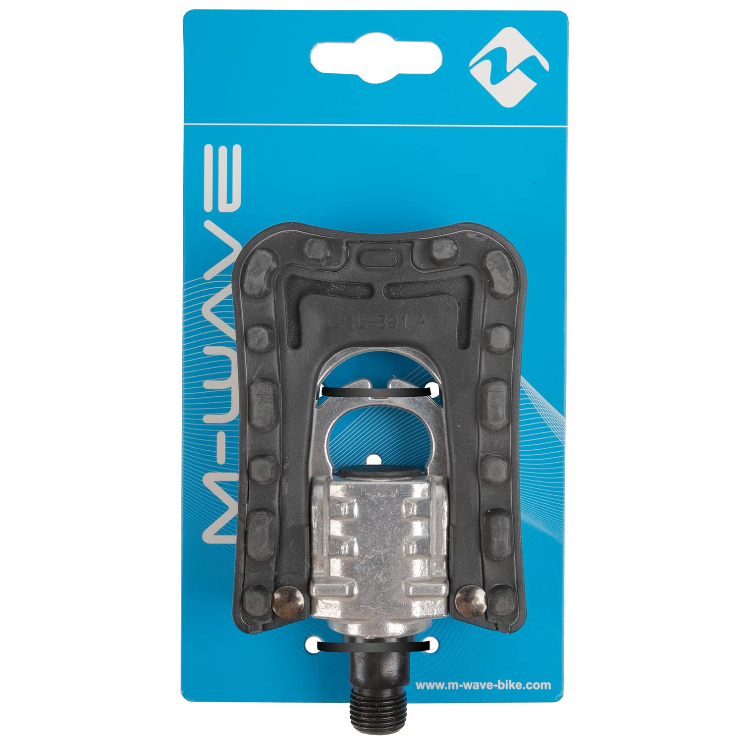 M-WAVE Steady F1, Pedali Pieghevoli per Bicicletta Unisex, Nero, 69 x 98 mm