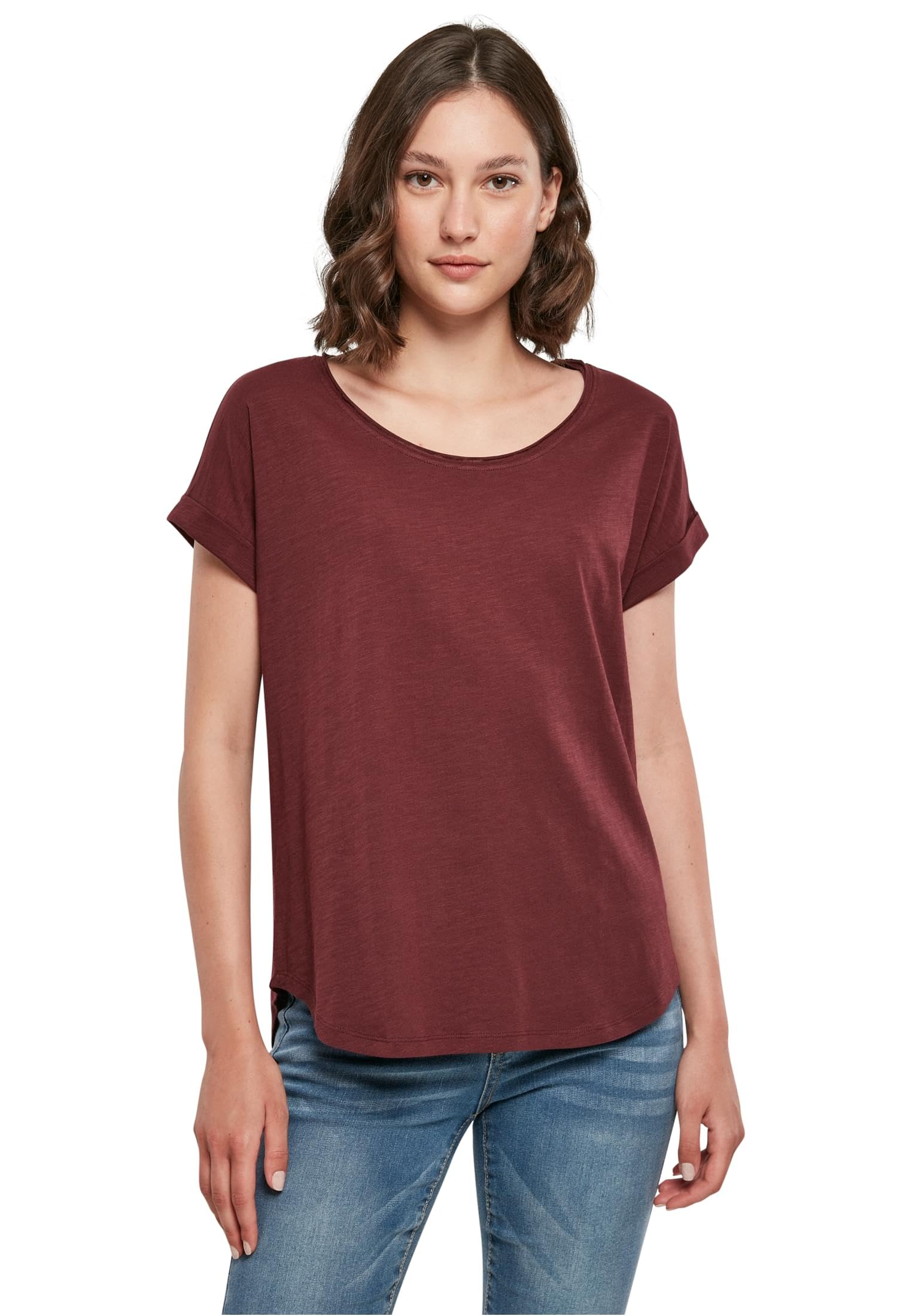 Build your Brand Women's T-Shirt, Cherry, 5XL