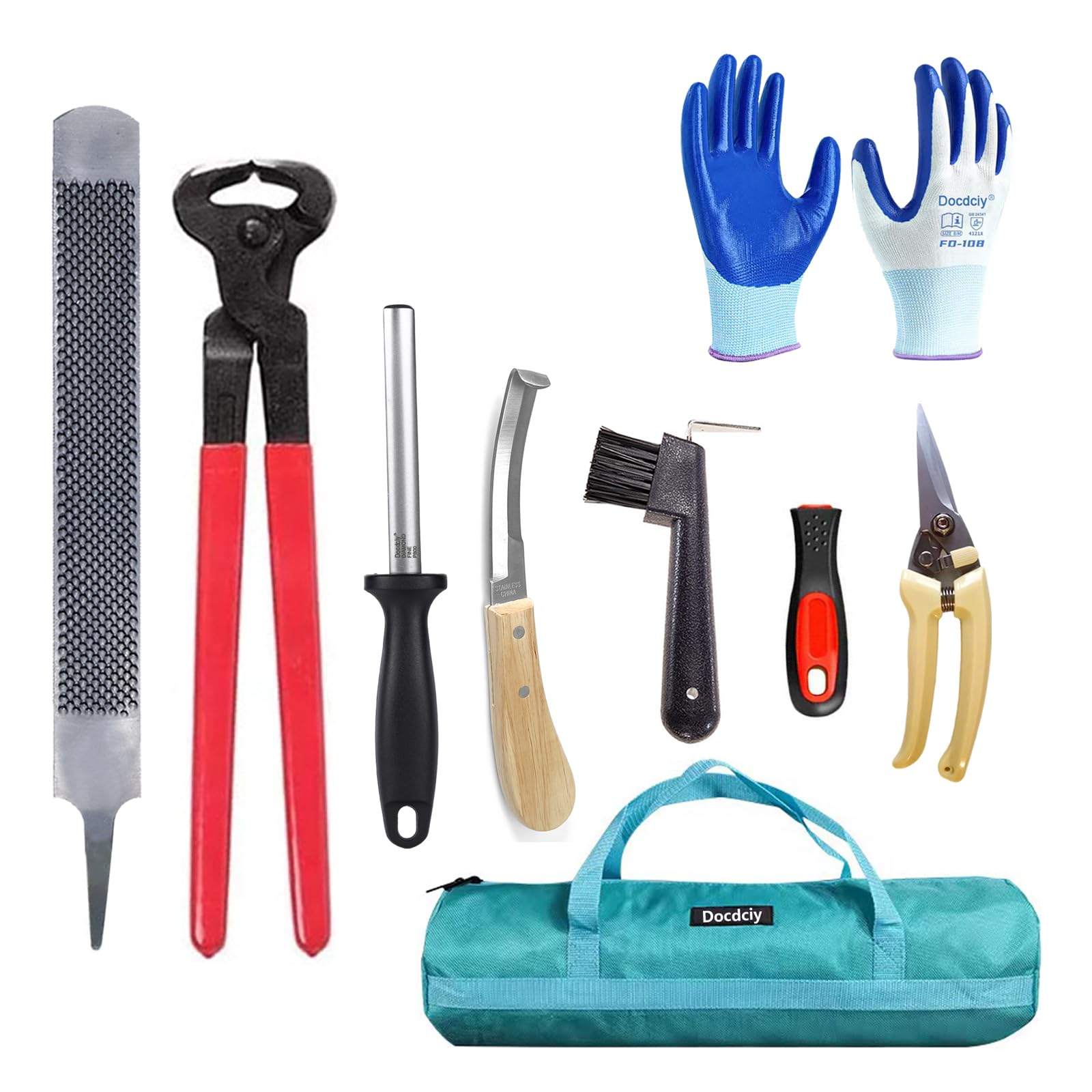 Docdciy 8-Piece Farrier Tool Kit