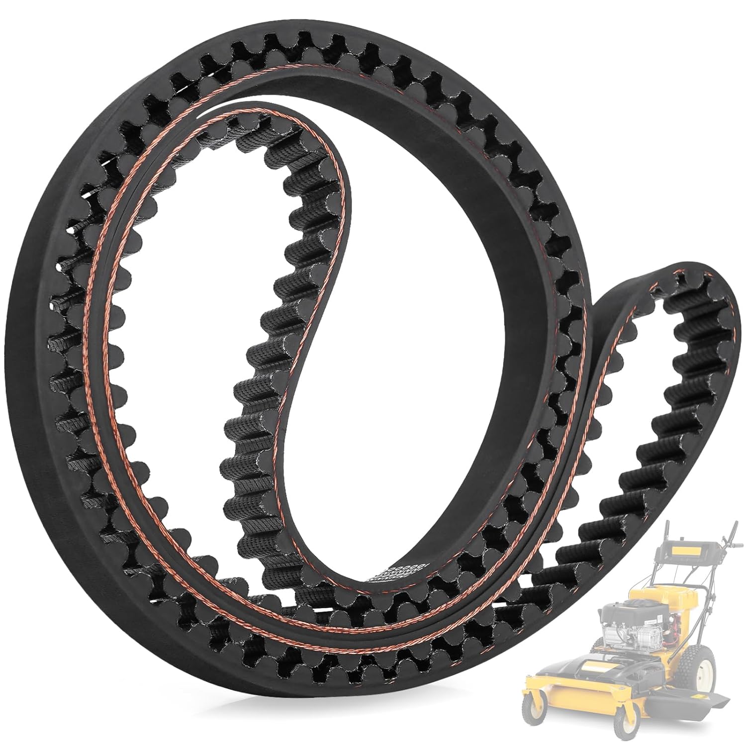 33-Inch Deck Timing Belt for 754-04136 954-04136, for Cub Cadet/Troy-Bilt Lawn Mower, Deck Drive Belt Replacement Accessories