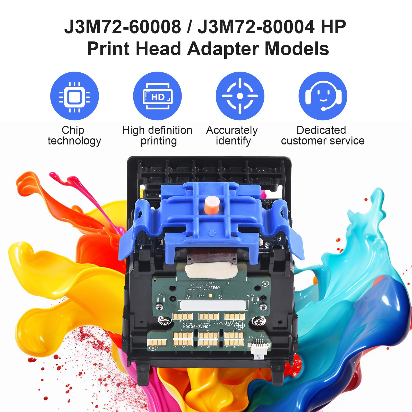 Amazon.com: J3M72-60008 J3M72-80004 Printer Head Fit For HP 9010