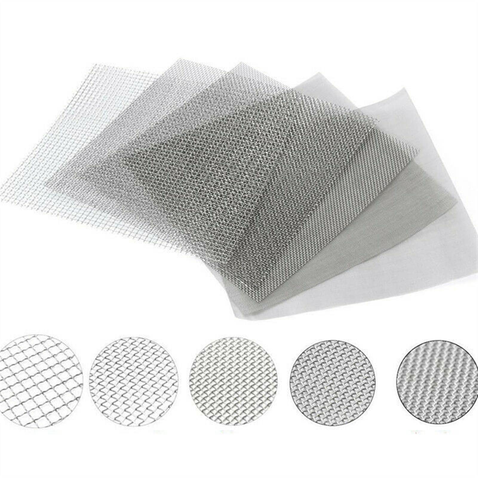 Tamiz， Tamiz de harina malla 10/100/300/500 acero inoxidable, filtro micrones, subplaca, alimentos, tamiz for hornear(100 Mesh (30x90cm))