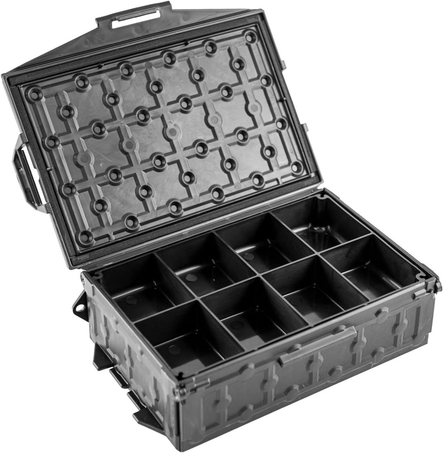 YakAttack TracPak Tray – 4x2 Half-Depth Insert | 8-Compartment Storage Trays for TracPak Box | 2 Pack with Stacking Tabs | Kayak Tackle & Tool Organizer | Made in USA