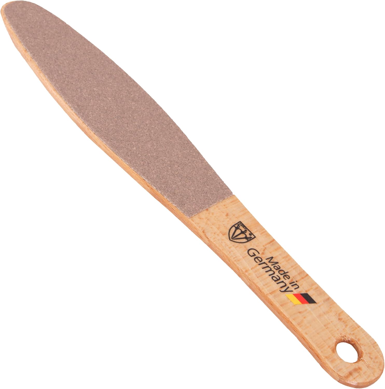 3 Swords Germany Wooden Foot File - German Beech Wood, Double-Sided Rough & Smooth for Callus & Hard Skin Removal