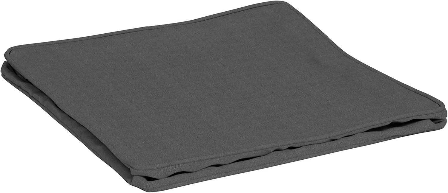 Arden Selections ProFoam Performance Outdoor Deep Seat Cushion Cover 24 x 24, Slate Grey