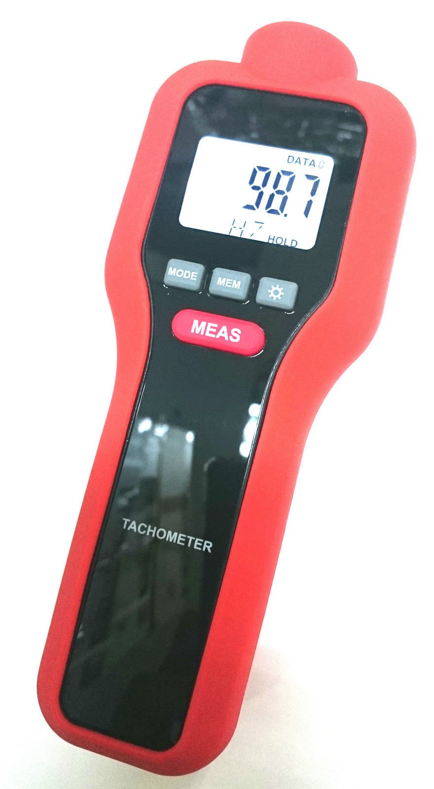 PerfectPrime TA0522 Contact/No Contacto Digital LCD Laser Foto Tacometro RPM Motor Velocidad Medidor 2 en 1