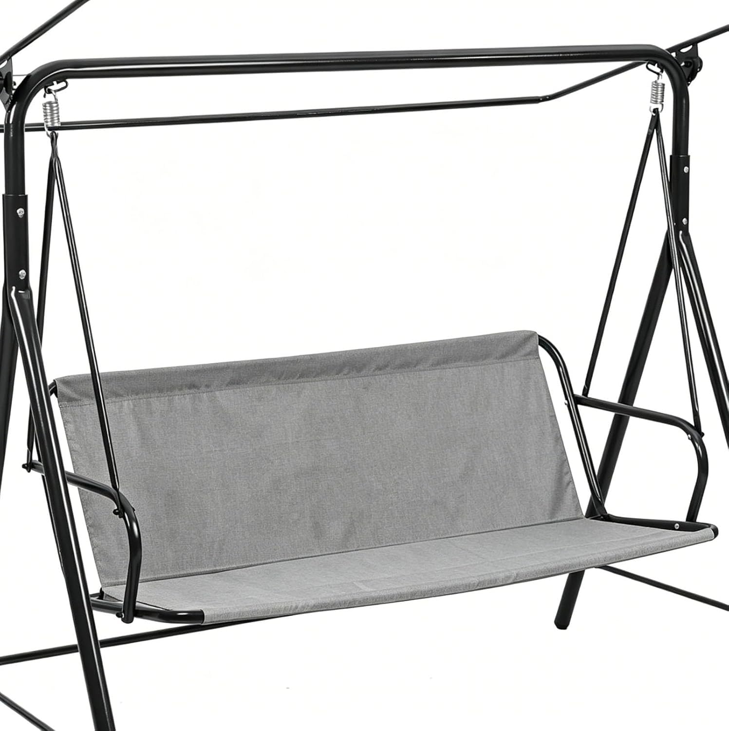 Housse de rechange pour siège de balancelle de jardin en tissu Oxford 600D pour banc gris