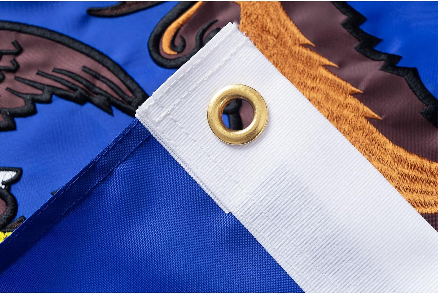 ROTERDON Michigan State Flags 4x6 FT, Embroidered Double Sided MI State Flag, Outdoor Heavy Duty Michigan Flag with Brass Grommets