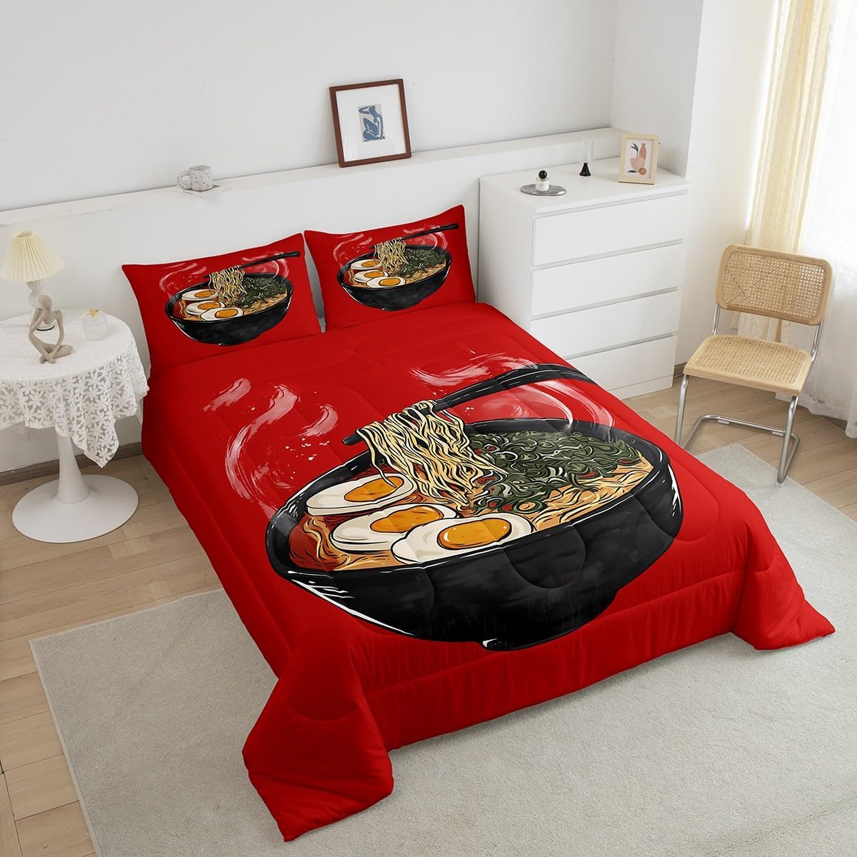 Feelyou Kids Japanese Ramen Comforter Set Full Size Boys Girls image 4