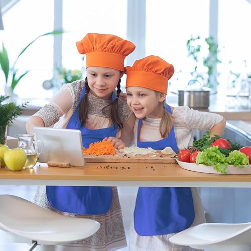 Miniatura 5 de KUUQA Paquete de 1624303640 delantales de arte para niños a granel delantales de pintura para aula, suministros de fiesta