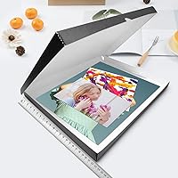 Vista 65 de Lineco Folio Storage Box, Clamshell Design with Metal Edge. 18.5x24.5x1.75 Inches, Archival Boxboard, Preserve Photos, Cards, Magazines, Documents