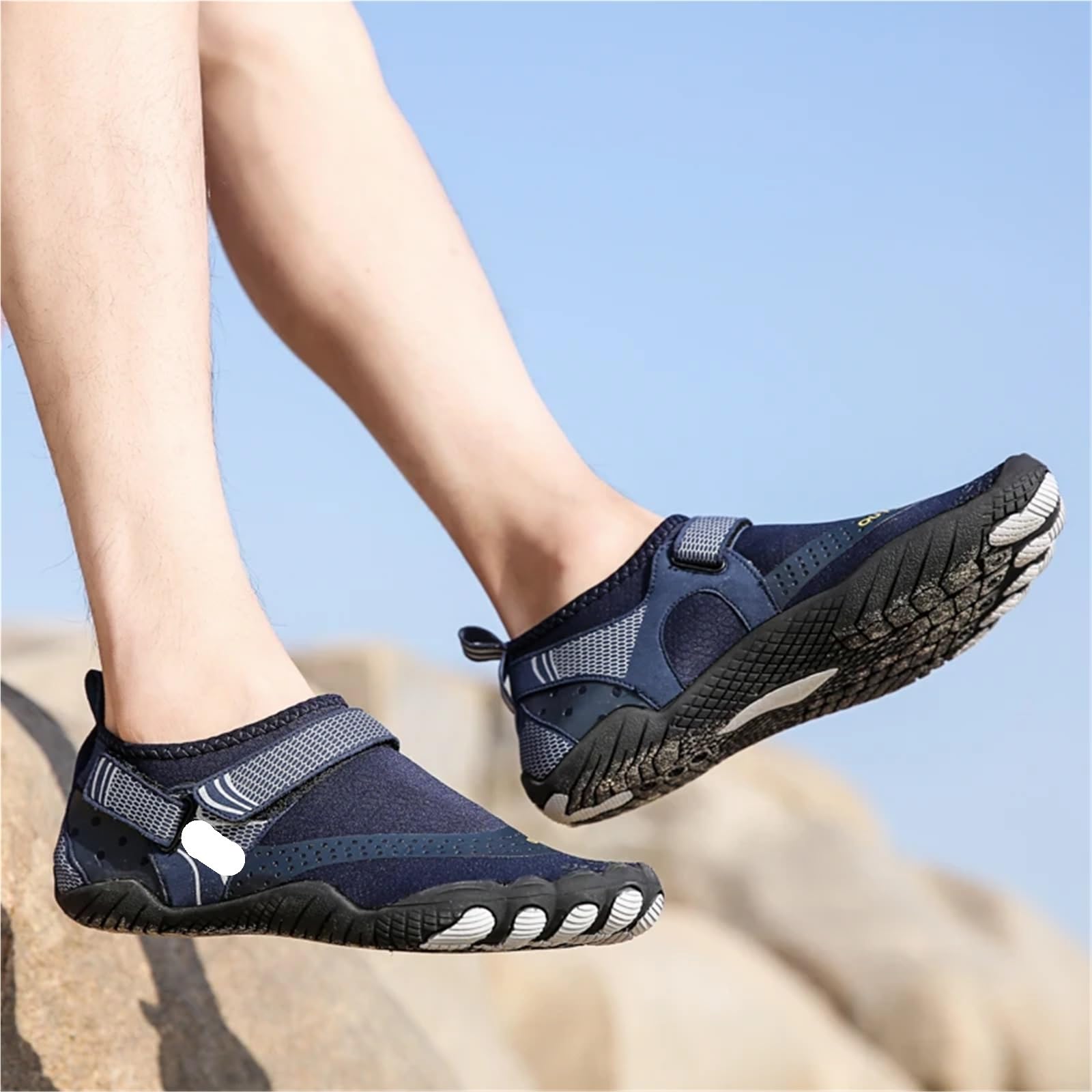Zapatos De Agua Zapatillas de Agua for Hombre Natación Playa Calzado de vadeo de Secado rápido Zapatos de Agua Sandalias Descalzas Transpirables(Rose Red,39)