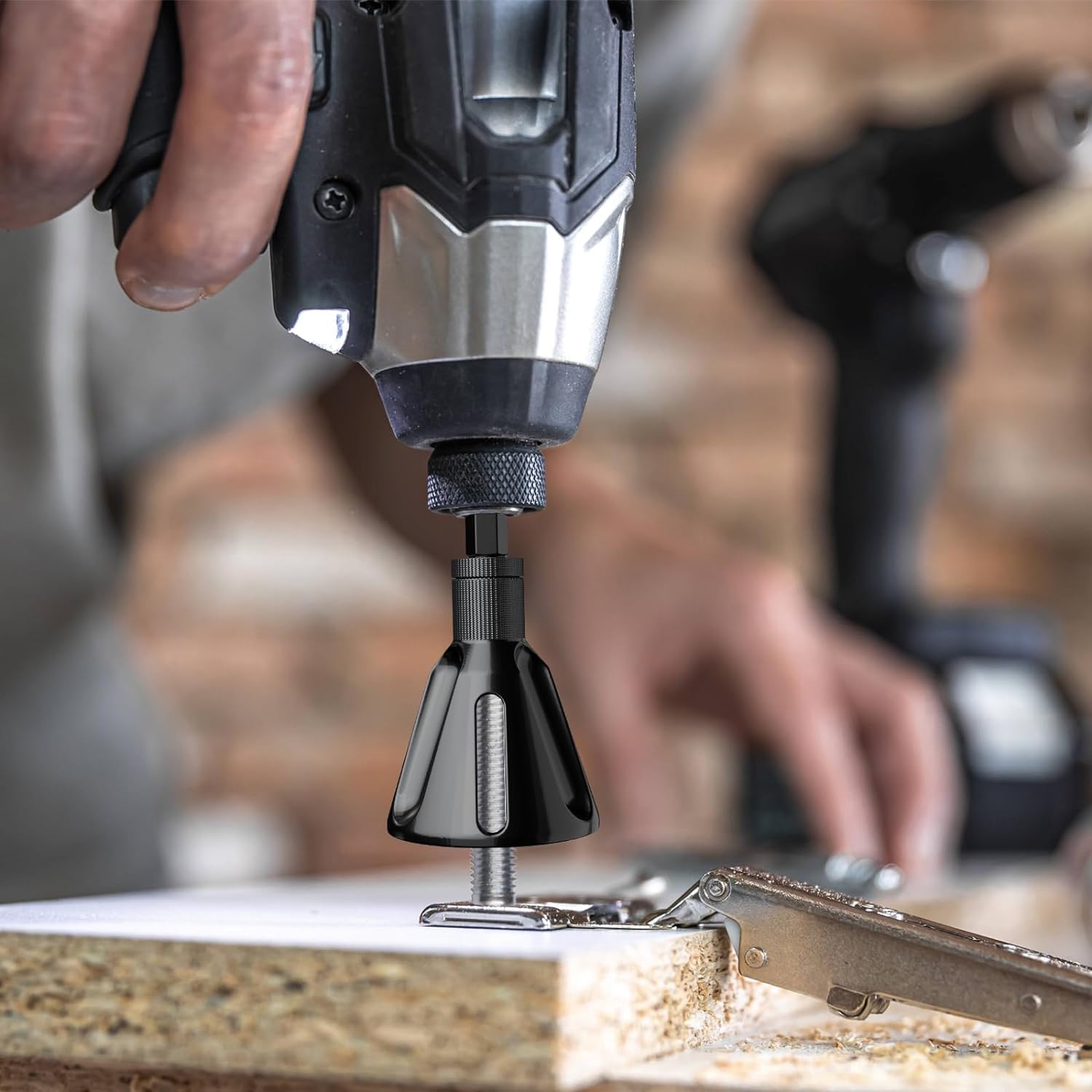 Deburring External Chamfer Tool Drill Bit with Tungsten Carbide Blades Quick Release 1/4’’Hex Shank Burr Removal Tool Chamfering Bit for Metal Steel Damaged Bolts Screws 3/16""-1""(5mm-25mm)